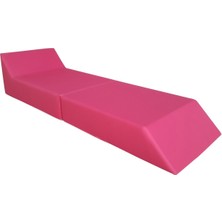 Mirzade Sun Bed Katlanır Güneşlenme Minderi-Sunbed Pembe