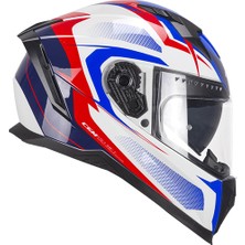 Cgm 311G Kapalı Kask Blast Sport Beyaz-Mavi