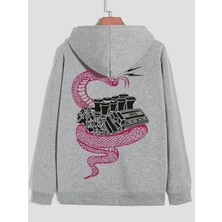 Mercoledi Pug Baskılı Oversize Sweatshirt