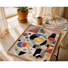 Tontilika Renkli Modern Tarz 3'lü Ahşap Tablo Seti 21 x 30
