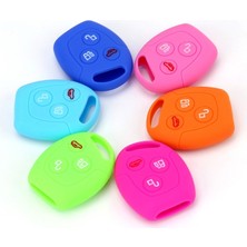 Wenchang Shop C Pembe Ford Transit Focus Ka Galaxy Mondeo Fiesta C-Max S-Max Connect Için Silikon Araba Anahtarı Kılıfı Uzaktan Araba Anahtarı Koruyucu Kılıf Kabuk (Yurt Dışından)