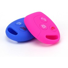 Wenchang Shop C Pembe Ford Transit Focus Ka Galaxy Mondeo Fiesta C-Max S-Max Connect Için Silikon Araba Anahtarı Kılıfı Uzaktan Araba Anahtarı Koruyucu Kılıf Kabuk (Yurt Dışından)