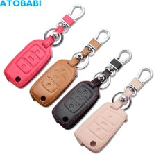 Wenchang Shop C Pembe Vw Volkswagen Polo Golf 7 Passat B6 B5 Up Beetle Tiguan Skoda Octavia Seat Ibiza Leon Için Deri Araba Anahtar Kılıfı Flip Uzaktan Kumanda Kapak (Yurt Dışından)