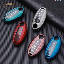 Bir Stil Gümüş Nissan Qashqai Juke X-Trail Altima Rogue Murano Için Karbon Fiber Tpu Araba Akıllı Anahtar Kılıfı Kapak Infiniti FX35 QX60 Q50 Için (Yurt Dışından)
