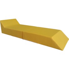 Mirzade Sun Bed Katlanır Güneşlenme Minderi-Sunbed Sarı