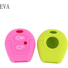 Parlak Yeşil Volkswagen Polo Golf Passat Bora Sharan Skoda Octavia Fabia Seat Corboda Leon Ibiza Anahtar Kılıfı - Silikon Smart Key Case (Yurt Dışından)