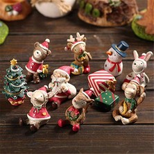 Longbangdian Shop No.5 Tarzı 1 Adet Akvaryum Dekorasyon Balık Tankı Süsleme Reristmas Dekorasyon El Sanatları Kardan Adam Geyik Noel Baba Hayvan Heykelcik (Yurt Dışından)