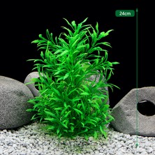 No.2 Tarzı Akvaryum Bitki Dekorasyon Yapay Balık Tankı Plasttiles Çim Peyzaj Süs Dekor Su Aksesuarları 24CM (Yurt Dışından)