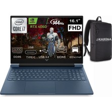 Hp Victus 16-R1001NT I7-14700HX 9J205EA-15 32GB 4tb RTX4060 Freedos 16.1" Fhd 144 Hz Taşınabilir Bilgisayar