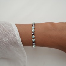 Altıntaş Mineli Nazar Yolu Altın Bileklik