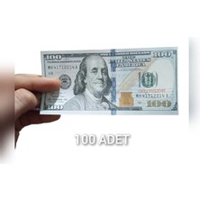 100 Dolar Geçersiz Sahte Düğün Film Dizi Paraları (100 Adet)
