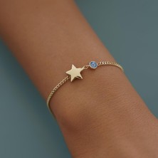 Altıntaş Nazar Boncuklu Yıldız Altın Bileklik