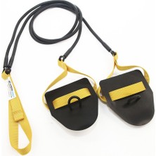 Strechcordz El Paletli Yüzme Kara Antrenman Direç Lastiği (Sarı) (2,2-6,3 Kg)