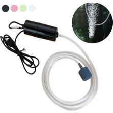 Siyah Stil Akvaryum Balık Tankı USB Oksijen Hava Pompası Sessiz Enerji Tasarrufu Malzemeler Taşınabilir Mini Sucul Teraryum Balık Tankı Aksesuarları (Yurt Dışından)