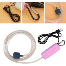 Siyah Stil Akvaryum Balık Tankı USB Oksijen Hava Pompası Sessiz Enerji Tasarrufu Malzemeler Taşınabilir Mini Sucul Teraryum Balık Tankı Aksesuarları (Yurt Dışından)