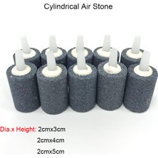 Gri Tarzı 2CMX4CM Silindirik Hava Kabarcığı Taşı Akvaryum Balık Tankı Havalandırıcı Pompa Hidroponik Oksijen Difüzörü Oksijen Mineral Kabarcık Aksesuarları (Yurt Dışından)