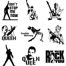 Wenchang Shop C 5-Mavi Tarzı S Beden Moda Freddie Mercury Queen Band Araba Sticker Araç Sticker Yağ Tank Kapağı Araba Stil Özel Aksesuarlar ve Etiket Sarma Vinil (Yurt Dışından)