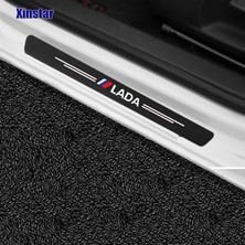 Wenchang Shop C Largus Lada Vesta Xray Largus Granta Nıva Için Karbon Fiber Araç Eşiği Sticker Kapı Eşiği Koruyucu (Yurt Dışından)