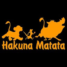 Wenchang Shop C Siyah 10*20 cm Araba Stickerı Komik 3D Araba Stickerları ve Vinil Sticker Hakuna Matata Lion King Motosiklet Dekoratif Aksesuarları (Yurt Dışından)
