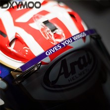 Wenchang Shop C G 45X17MM-2 Adet Araç Süsleme Dekoratif Kask Lens Vizör Kanat Veren Moto Gp Yarışları Yansıtıcı Araba Sticker 15CM (Yurt Dışından)