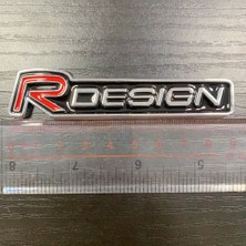 Wenchang Shop C No.8 Boyutu Volvo Rdesign x XC60 V V50 V40 V V90 Aksesuarları Için Araba Stil Sticker 3D Rozet Amblem Tasarımı (Yurt Dışından)