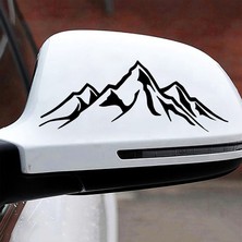 Wenchang Shop C 5-Mavi Tarzı S Beden Araba Üzerinde Dağ Araba Stickerları Vinil Araba Stickerlar Cool Araba Cam Dekor Çıkartmaları (Yurt Dışından)