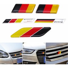 Wenchang Shop C C Alman Bayrak Amblem Rozeti Almanca Ön Süs Araba Stickeri Universal Araba Çıkartması-Benz Vw Audi Golf Için (Yurt Dışından)