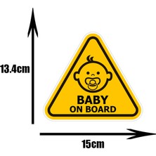 Wenchang Shop C Yansıtıcı Olmayan Stil Stil-H Baby On Board Pvc Araba Stickerları Tuning Karikatür Pencere Çıkartmaları Otomobil Süslemesi Kişiselleştirilmiş Bomba Süsü, 15CM*14CM (Yurt Dışından)