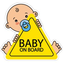 Wenchang Shop C Yansıtıcı Olmayan Stil Stil-H Baby On Board Pvc Araba Stickerları Tuning Karikatür Pencere Çıkartmaları Otomobil Süslemesi Kişiselleştirilmiş Bomba Süsü, 15CM*14CM (Yurt Dışından)