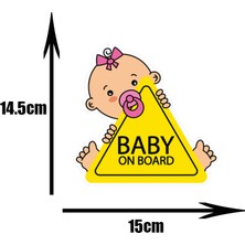 Wenchang Shop C Yansıtıcı Olmayan Stil Stil-H Baby On Board Pvc Araba Stickerları Tuning Karikatür Pencere Çıkartmaları Otomobil Süslemesi Kişiselleştirilmiş Bomba Süsü, 15CM*14CM (Yurt Dışından)