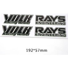 Wenchang Shop C Siyah Audi Vw Skoda Toyota Kia Için Su Geçirmez Motosiklet Tekerlek Aksesuarları Için Araba Jant Etiket ve Sticker Volk Rays Car Rims (Yurt Dışından)