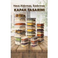 32'li Set Çok Amaçlı Saklama Kabı Difriz ve Mikrodalga Uyumlu Easy Box 8X1220 8X750 8X430 8X225 ml