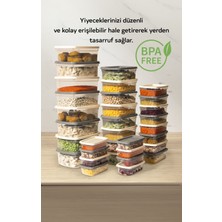 32'li Set Çok Amaçlı Saklama Kabı Difriz ve Mikrodalga Uyumlu Easy Box 8X1220 8X750 8X430 8X225 ml