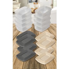 32'li Set Çok Amaçlı Saklama Kabı Difriz ve Mikrodalga Uyumlu Easy Box 8X1220 8X750 8X430 8X225 ml