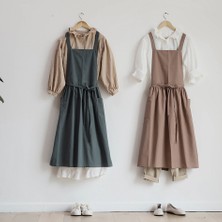 Zhuxi Shop B Koyu Gri Tarzı Su Geçirmez Çiçekçi Kadın Önlüğü Pamuk Bahçe Marketleri Mutfak Pişirme Fırın Temizlik Restoran Için (Yurt Dışından)