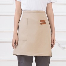 Zhuxi Shop B Siyah Stil Garson Bel Önlüğü Özel Logo Su Geçirmez Yarım Önlük Kafe Fırın Restoran Garson Satıcı Hizmet Küçük Önlük Mutfak Malzemeleri (Yurt Dışından)