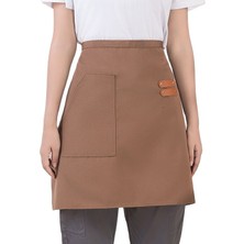 Zhuxi Shop B Siyah Stil Garson Bel Önlüğü Özel Logo Su Geçirmez Yarım Önlük Kafe Fırın Restoran Garson Satıcı Hizmet Küçük Önlük Mutfak Malzemeleri (Yurt Dışından)