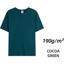 Zhuxi Shop B Mavi Stil L Boyutu 190G Karting Pamuk T-Shirt Erkeklerin Düz Renk Üstü Kadınların Özel Logo Takım Forması Giyim Yaz Özelleştirme (Yurt Dışından)