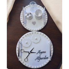 Cyz Home Fascination Gümüş Incili Söz Nişan Tepsisi