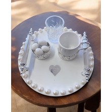 Cyz Home Fascination Gümüş Incili Söz Nişan Tepsisi
