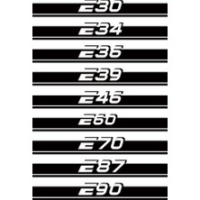 Wenchang Shop C E92 Stili Siyah Bmw E39 E46 E60 E90 E28 E30 E34 E36 E53 E61 E62 E70 E87 E91 E92 E93 Araba Aksesuarı Kaput Kapağı Vinil Film Sticker (Yurt Dışından)