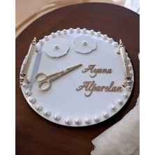 Ansel Gold Incili Söz Nişan Tepsisi