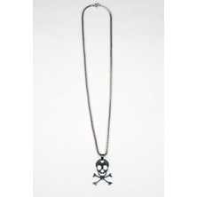 Lila Rosa Etnik Otantik 316L Çelik Kolye