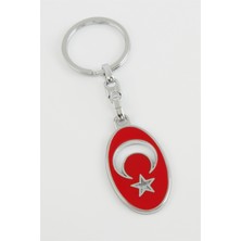 Feryal Ay Yıldız Metal Anahtarlık