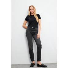 Petra Black Boyfriend Jean Pantolon - Black