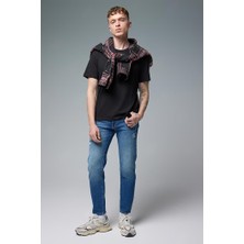 Smith Dark Blue Tapered Fit Jean Pantolon - Dark Blue