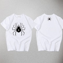 Zhuxi Shop B Beyaz Stil Xxl Tam Zamanlı Avcı Anime Tişört Iki Boyutlu Cos Pikachiya Genç Kısa Kollu Yuvarlak Yaka Pmc Kırmızı (Yurt Dışından)