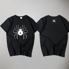 Zhuxi Shop B Beyaz Stil Xxl Tam Zamanlı Avcı Anime Tişört Iki Boyutlu Cos Pikachiya Genç Kısa Kollu Yuvarlak Yaka Pmc Kırmızı (Yurt Dışından)