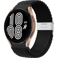 MMP Shop Samsung Galaxy Watch 4 5 6 7 Fe 40 44MM Classic 42 43 46 47MM Uyumlu 20MM Metal Klips Örgü Kordon