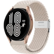 MMP Shop Samsung Galaxy Watch 4 5 6 7 Fe 40 44MM Classic 42 43 46 47MM Uyumlu 20MM Metal Klips Örgü Kordon